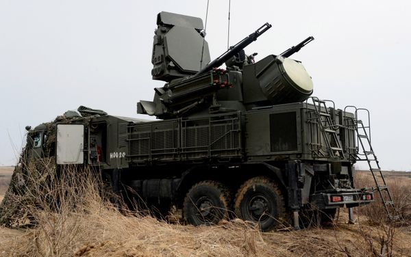 The Pantsir-S1 short range missile and anti-aircraft artillery weapon system is involved in the integrated training on fire control and management of the Far Eastern Military District's Fifth Army at Sergeyevsky base in Primorye Territory. File photo  - Sputnik International