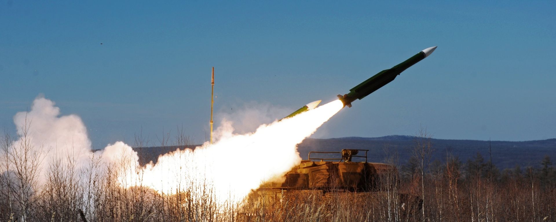 A Buk-М1 air defense complex during the training of Air Defense Forces in the Eastern military district in Buryatia - Sputnik International, 1920, 02.05.2024