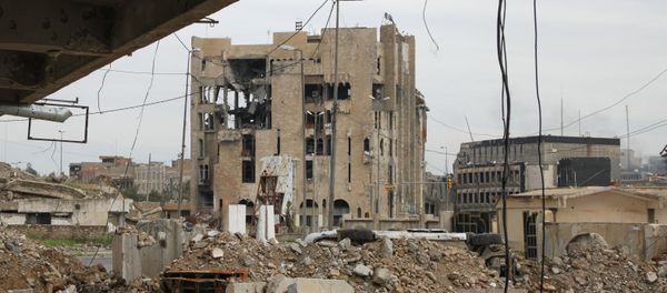 Destroyed buildings in Mosul - Sputnik International