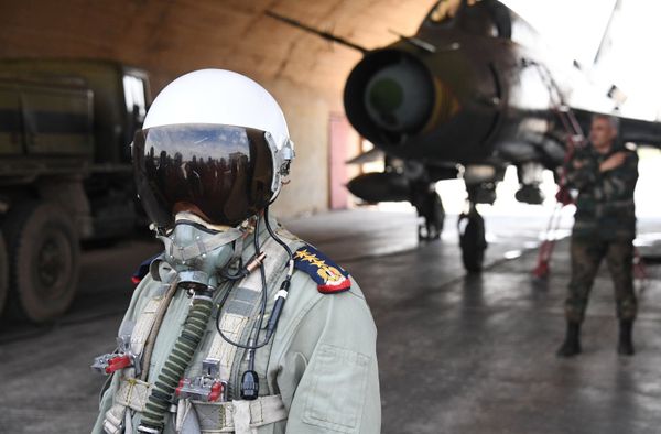 Syrian Air Force Base Back in Operation One Day After US Missile Attack Syrian Air Force Base Back in Operation One Day After US Missile Attack - Sputnik International