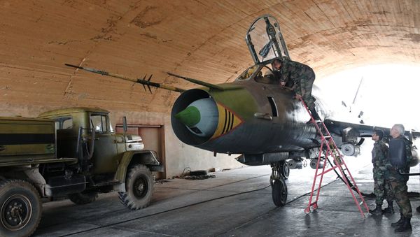 Syrian Air Forces resume flights from Ash Sha'irat air base - Sputnik International