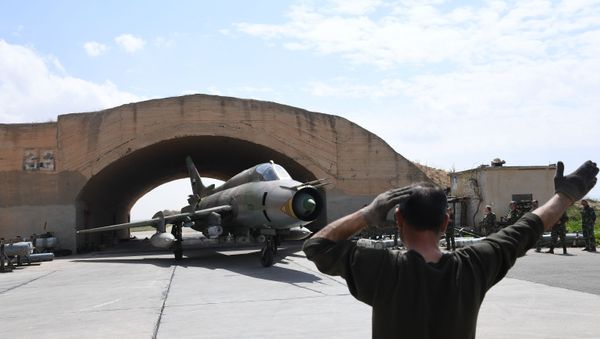 Syrian Air Forces resume flights from Ash Sha'irat air base - Sputnik International