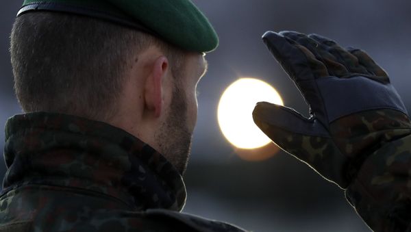 A German Bundeswehr soldier of the 122th Infantry Battalion - Sputnik International