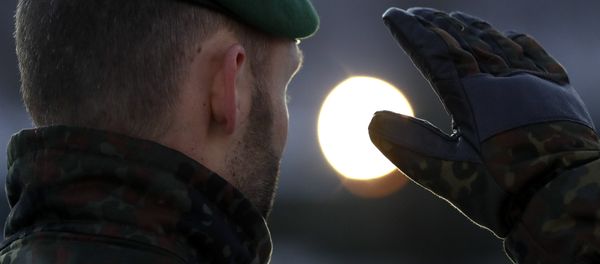 A German Bundeswehr soldier of the 122th Infantry Battalion A German Bundeswehr soldier of the 122th Infantry Battalion - Sputnik International