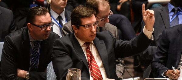 Russian Deputy Ambassador to the United Nations Vladimir Safronkov delivers remarks during the Security Council meeting on the situation in Syria at the United Nations Headquarters, in New York, U.S, April 7, 2017 - Sputnik International