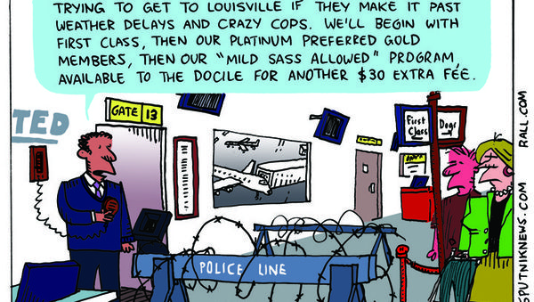 United Airlines Cartoon - Sputnik International
