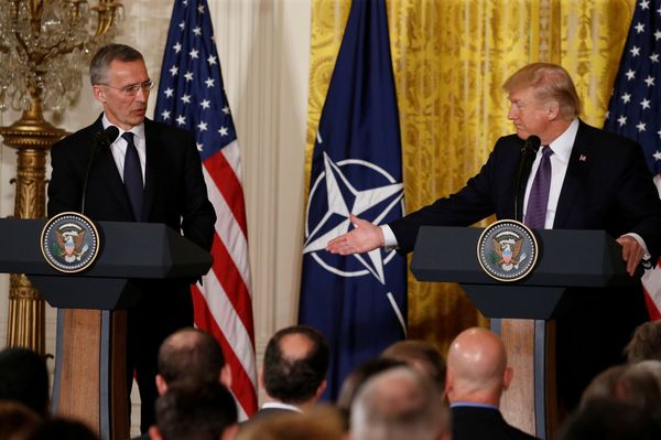 U.S. President Donald Trump (R) and NATO Secretary General Jens Stoltenberg hold a joint news conference in the East Room at the White House in Washington, U.S., April 12, 2017. U.S. President Donald Trump (R) and NATO Secretary General Jens Stoltenberg hold a joint news conference in the East Room at the White House in Washington, U.S., April 12, 2017. - Sputnik International