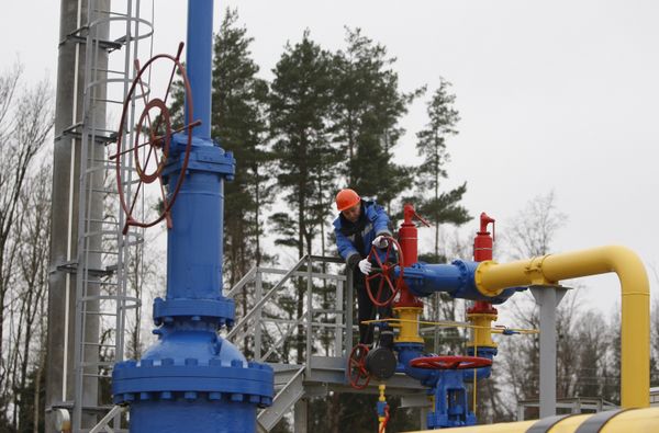 The ceremony of launching the JSC Gazprom's gas distribution station Zapadnaya opened after reconstruction near the village of Atolino (Minsk District). (File) - Sputnik International