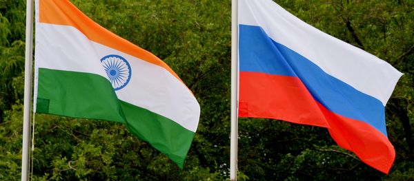 Russian and Indian flags. (File) Russian and Indian flags. (File) - Sputnik International