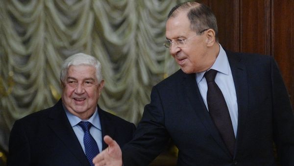 Russian Foreign Minister Sergey Lavrov, right, and Syrian Foreign Minister Walid al Muallem during their meeting in Moscow - Sputnik International