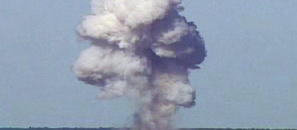 The GBU-43/B, also known as the Massive Ordnance Air Blast, detonates during a test at Elgin Air Force Base, Florida, U.S., November 21, 2003 in this handout photo provided April 13, 2017. The GBU-43/B, also known as the Massive Ordnance Air Blast, detonates during a test at Elgin Air Force Base, Florida, U.S., November 21, 2003 in this handout photo provided April 13, 2017. - Sputnik International