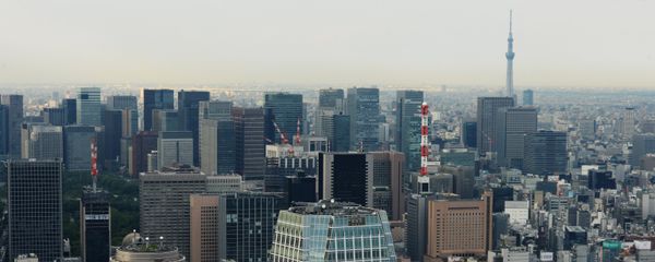 Tokyo's Minato District. Foreground is the Atago Green Hills Mori Tower skyscraper. Foreground, left is the Atago Green Hills Forest Tower skyscraper. Tokyo's Minato District. Foreground is the Atago Green Hills Mori Tower skyscraper. Foreground, left is the Atago Green Hills Forest Tower skyscraper. - Sputnik International