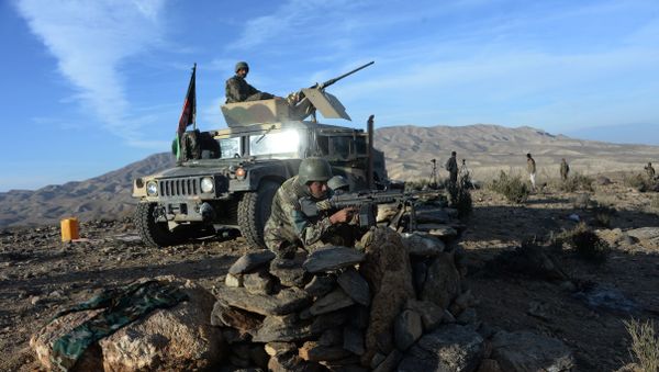 In this photograph taken on December 3, 2016, Afghan security forces take positions following an operation against DAESH militants in Pachir Wa Agam district of Nangarhar province. In this photograph taken on December 3, 2016, Afghan security forces take positions following an operation against DAESH militants in Pachir Wa Agam district of Nangarhar province. - Sputnik International