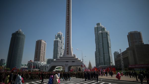 Opening of new residential area on Ryomyong Street in Pyongyang - Sputnik International