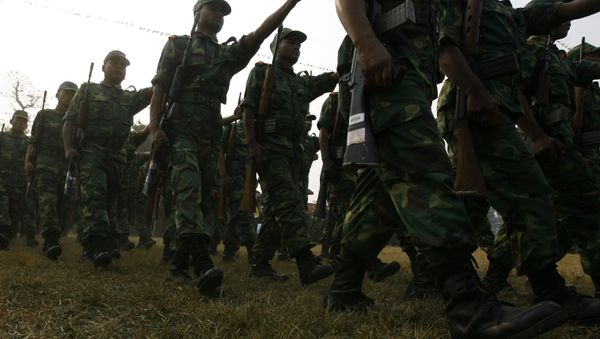 Nepalese former Maoist combatant parade. (File) - Sputnik International