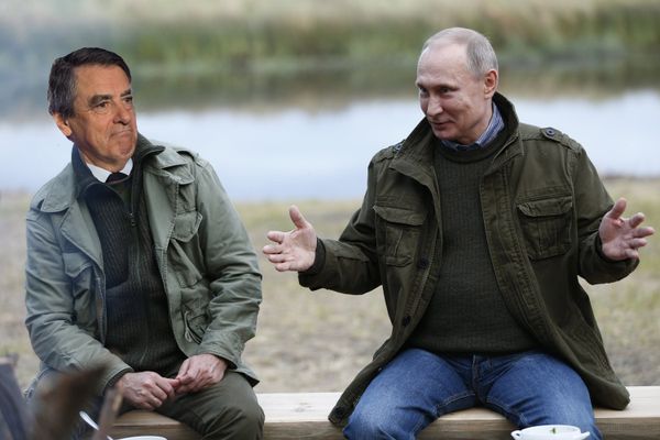 François Fillon and Vladimir Putin (collage) - Sputnik International