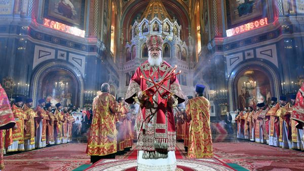 Easter service at Christ the Savior Cathedral - Sputnik International