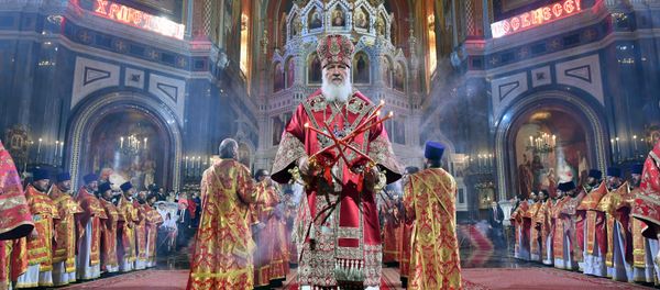 Easter service at Christ the Savior Cathedral - Sputnik International