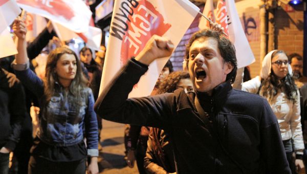 People protest against the results of the referendum in Istanbul, Turkey April 16, 2017 People protest against the results of the referendum in Istanbul, Turkey April 16, 2017 - Sputnik International