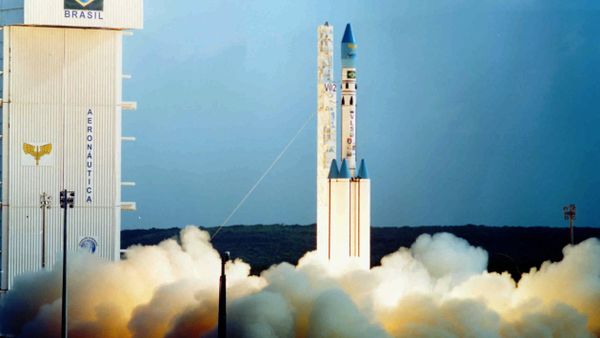 Undated file photo of a Brazilian satellite launch vehicle, similar to one which exploded at the Alcantara Launch Center in northeast Brazil, 22 August 2003 - Sputnik International