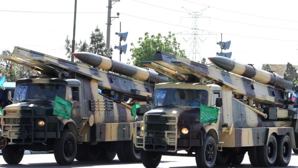 Iranian military trucks carry surface-to-air missiles during a parade on the occasion of the country's Army Day, on April 18, 2017, in Tehran Iranian military trucks carry surface-to-air missiles during a parade on the occasion of the country's Army Day, on April 18, 2017, in Tehran - Sputnik International