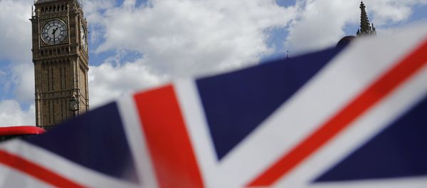 A union flag is seen near the Houses of Parliament in London, Britain April 18, 2017. - Sputnik International