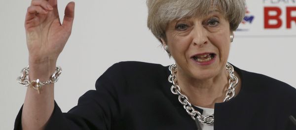 Britain's Prime Minister, Theresa May, delivers a speech to launch the Conservative Party's local elections campaign, in Calverton Village Hall, Calverton, Britain April 6, 2017. - Sputnik International