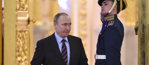 Russia's President Vladimir Putin arrives to chair a meeting of the Pobeda (Victory) Organising Committee at the Kremlin in Moscow on April 20, 2017 Russia's President Vladimir Putin arrives to chair a meeting of the Pobeda (Victory) Organising Committee at the Kremlin in Moscow on April 20, 2017 - Sputnik International