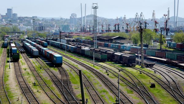 Russian cities. Railway tracks in Vladivostok. Russian cities. Railway tracks in Vladivostok. - Sputnik International