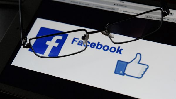 A Facebook logo - Sputnik International