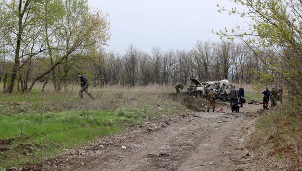 OSCE staff member killed in car explosion in Lugansk region - Sputnik International
