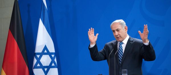 Israel's Prime Minister Benjamin Netanyahu gestures during a news coneference together with German chancellor Angela Merkel during the German-Israeli government consultations at the Chancellery in Berlin, Tuesday Feb. 16, 2016. Israel's Prime Minister Benjamin Netanyahu gestures during a news coneference together with German chancellor Angela Merkel during the German-Israeli government consultations at the Chancellery in Berlin, Tuesday Feb. 16, 2016. - Sputnik International