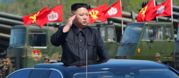 North Korea's leader Kim Jong Un watches a military drill marking the 85th anniversary of the establishment of the Korean People's Army (KPA) in this handout photo by North Korea's Korean Central News Agency (KCNA) made available on April 26, 2017 North Korea's leader Kim Jong Un watches a military drill marking the 85th anniversary of the establishment of the Korean People's Army (KPA) in this handout photo by North Korea's Korean Central News Agency (KCNA) made available on April 26, 2017 - Sputnik International