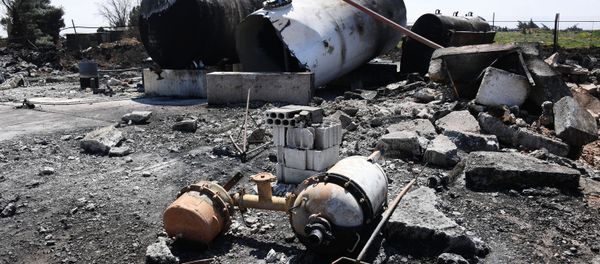 Aftermath of US missile attack on Ash Sha'irat airbase in Syria Aftermath of US missile attack on Ash Sha'irat airbase in Syria - Sputnik International
