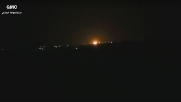 Fire near Damascus International Airport Fire near Damascus International Airport - Sputnik International