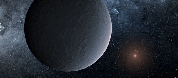 This artist's concept shows OGLE-2016-BLG-1195Lb, a planet discovered through a technique called microlensing This artist's concept shows OGLE-2016-BLG-1195Lb, a planet discovered through a technique called microlensing - Sputnik International
