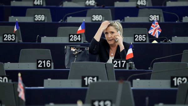 Marine Le Pen, French National Front (FN) political party leader and Member of the European Parliament, attends the election of the new President of the European Parliament in Strasbourg, France, January 17, 2017. - Sputnik International
