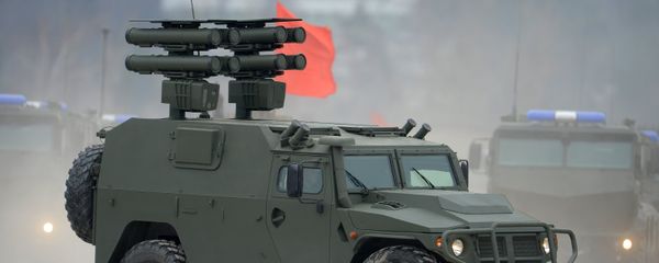A Tiger armored vehicle with the Cornet anti-tank missile system during the joint Victory Parade drills of the combined parade unit, mechanized column and lineup of aircraft A Tiger armored vehicle with the Cornet anti-tank missile system during the joint Victory Parade drills of the combined parade unit, mechanized column and lineup of aircraft - Sputnik International