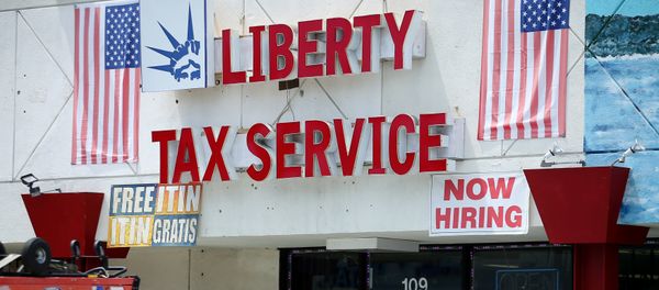 A tax preparation office is pictured in Los Angeles, California, U.S., April 26, 2017 A tax preparation office is pictured in Los Angeles, California, U.S., April 26, 2017 - Sputnik International