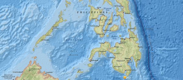 Map showing earthquake in the Philippines Map showing earthquake in the Philippines - Sputnik International