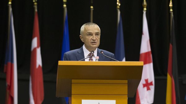 In this Monday, May 30, 2016 file photo, Albania's Parliament Speaker Ilir Meta speaks at the NATO Parliamentary Assembly Spring session in Tirana. - Sputnik International