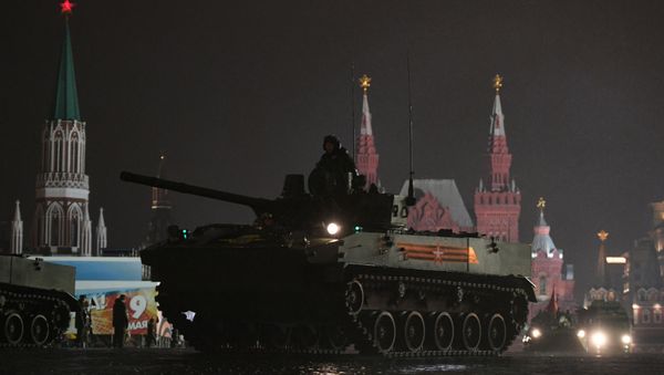 Night Rehearsal of the Victory Day Military Parade in Moscow - Sputnik International