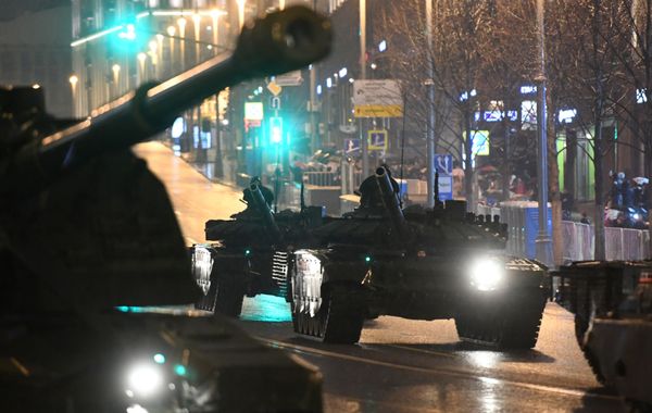 Night Rehearsal of the Victory Day Military Parade in Moscow - Sputnik International