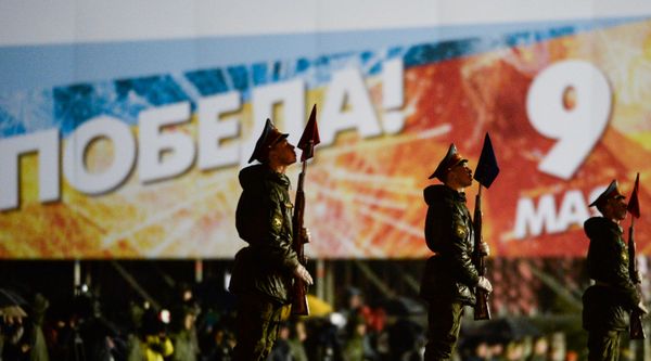 Night Rehearsal of the Victory Day Military Parade in Moscow - Sputnik International
