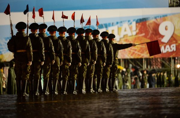 Night Rehearsal of the Victory Day Military Parade in Moscow - Sputnik International