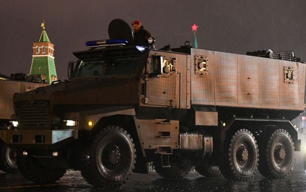 Moscow, Russia. A Typhoon-U armored truck takes part in a Victory Day parade rehearsal on Red Square in the run-up to the 72nd anniversary of the Soviet Union's victory in the Great Patriotic War. Moscow, Russia. A Typhoon-U armored truck takes part in a Victory Day parade rehearsal on Red Square in the run-up to the 72nd anniversary of the Soviet Union's victory in the Great Patriotic War. - Sputnik International