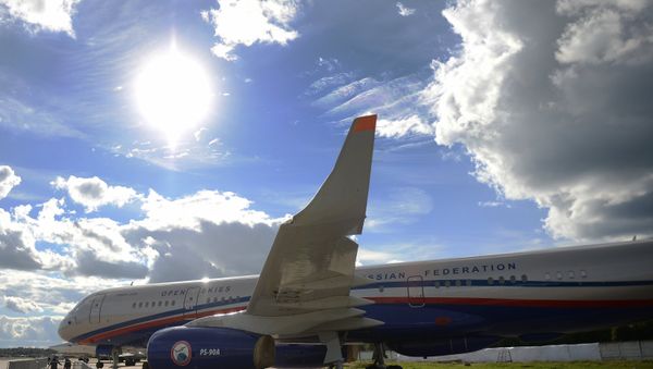 A Tu-214 ON (Open Skies) reconnaissance aircraft. (File) - Sputnik International