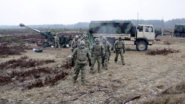 NATO's service personnel during the Operation Summer Shield drill in Latvia. (File) - Sputnik International
