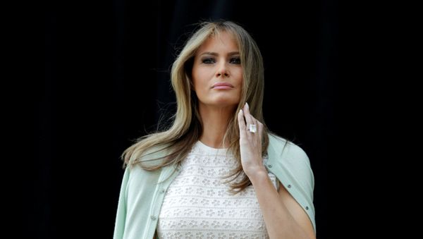 U.S. first lady Melania Trump attends the opening of Bunny Mellon Healing Garden at Children's National Medical Center in Washington, U.S - Sputnik International