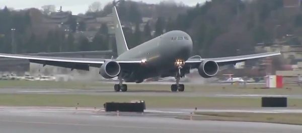 Boeing - KC-46A Pegasus Tanker Aircraft First Flight Boeing - KC-46A Pegasus Tanker Aircraft First Flight - Sputnik International